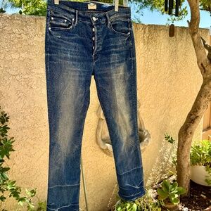 MOTHER Denim The Button Insider Crop size 28